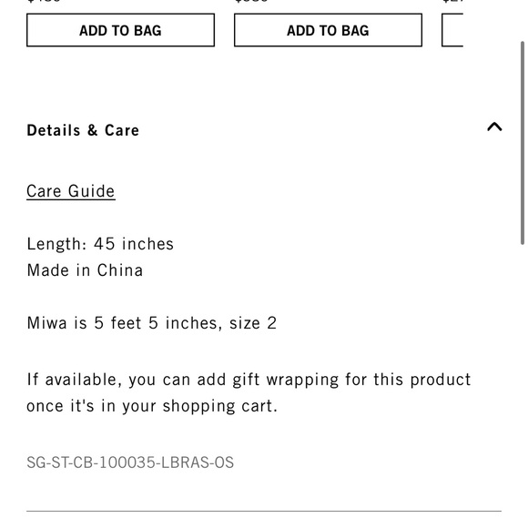 Clare V thin brass crossbody strap NWT retail $115 - Picture 6 of 6